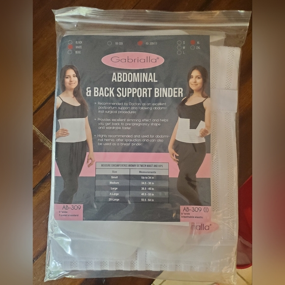 gabrialla Intimates & Sleepwear Nwt Abdominal And Back Support
